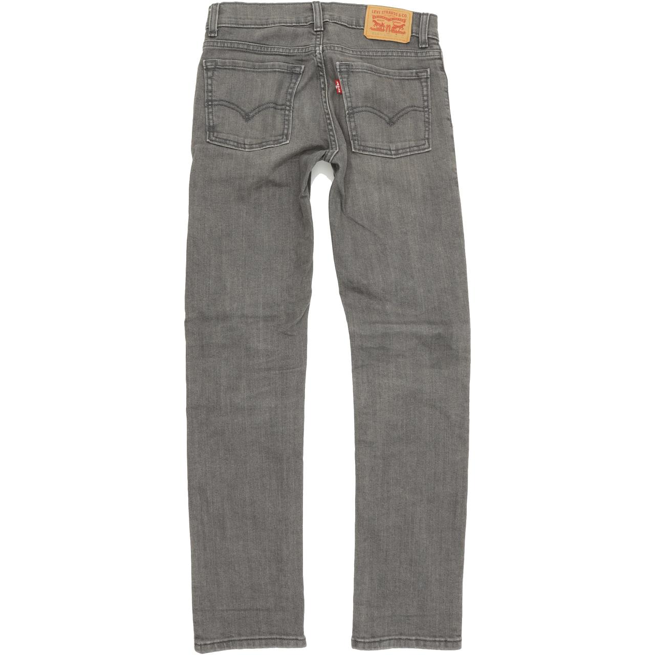 Levi's 510 Kids Grey Skinny Slim Stretch Jeans W26 L28
