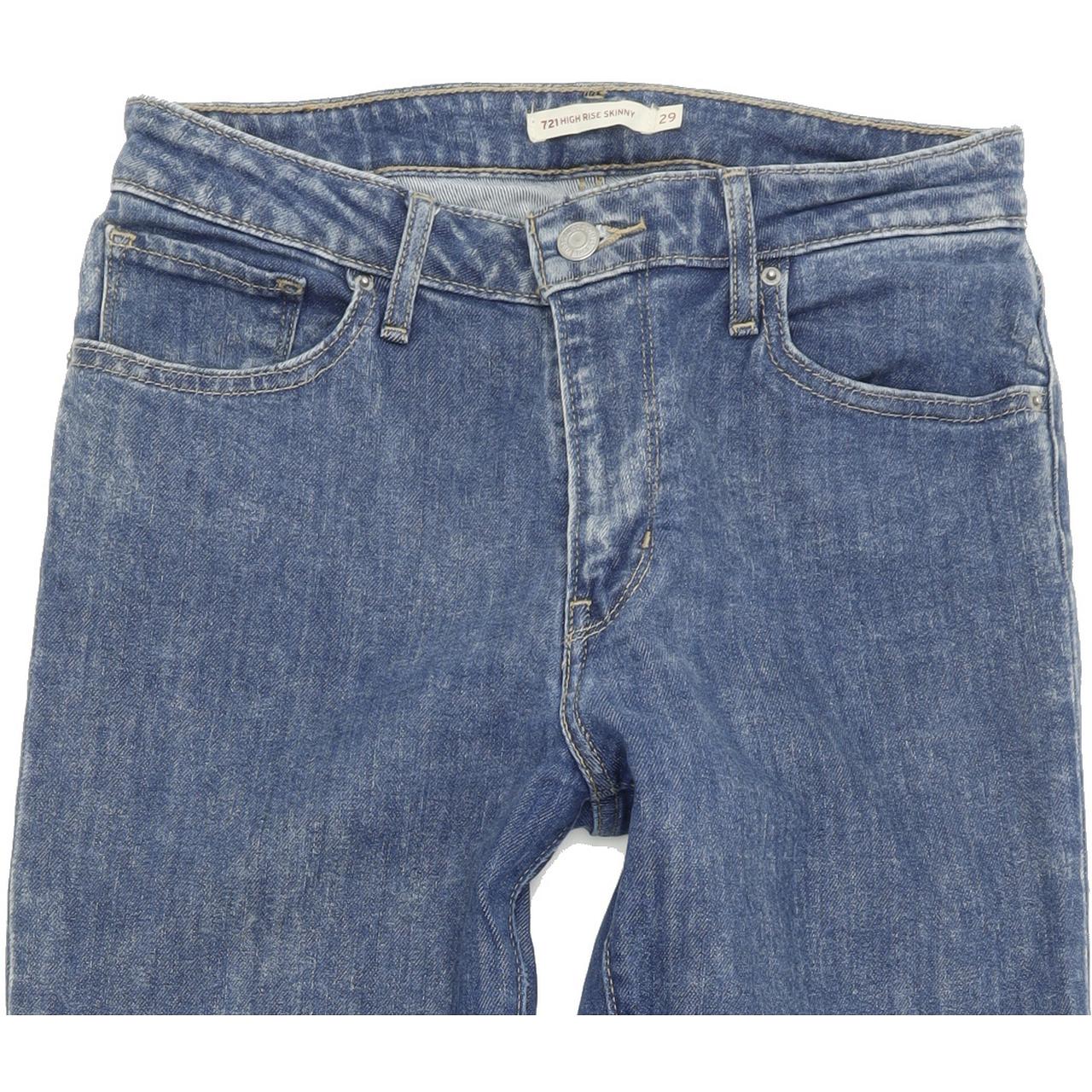 Levi's 721 High Rise Women Blue Skinny Slim Stretch Jeans W29 L31