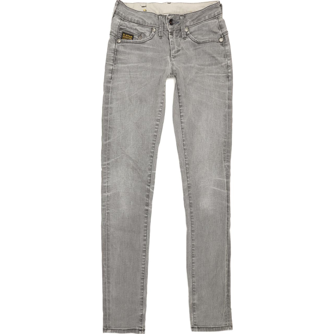 G-Star Midge Women Grey Skinny Slim Stretch Jeans W25 L32