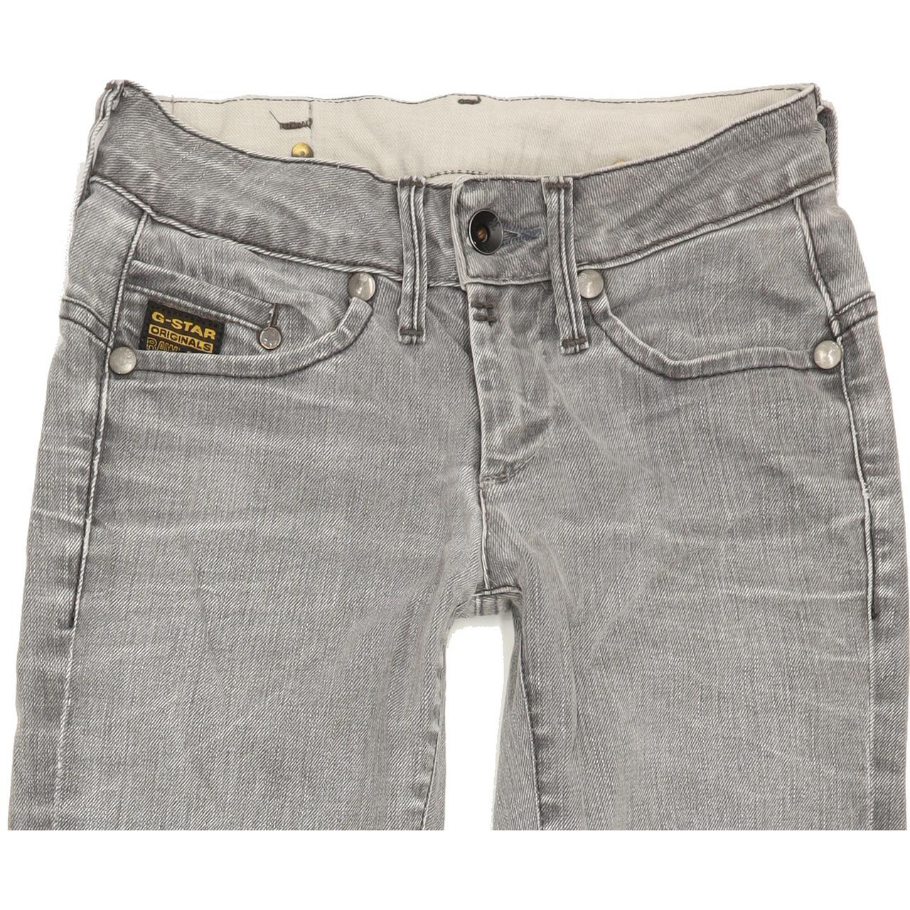 G-Star Midge Women Grey Skinny Slim Stretch Jeans W25 L32