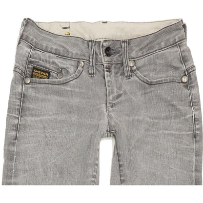 G-Star Midge Women Grey Skinny Slim Stretch Jeans W25 L32