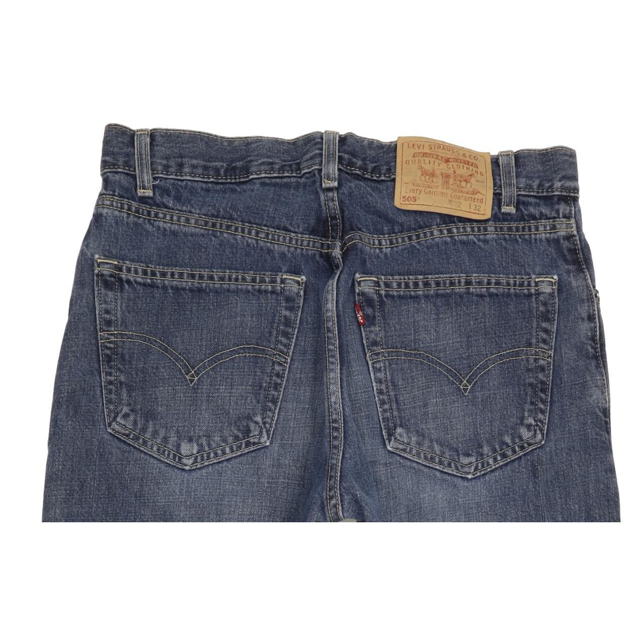 Levi's 505 Men Blue Straight Regular Jeans W32 L32