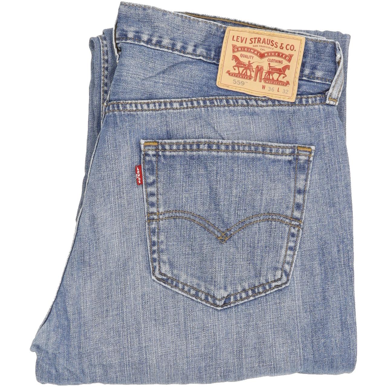 Levi's 559 Men Blue Straight Relaxed Jeans W36 L31