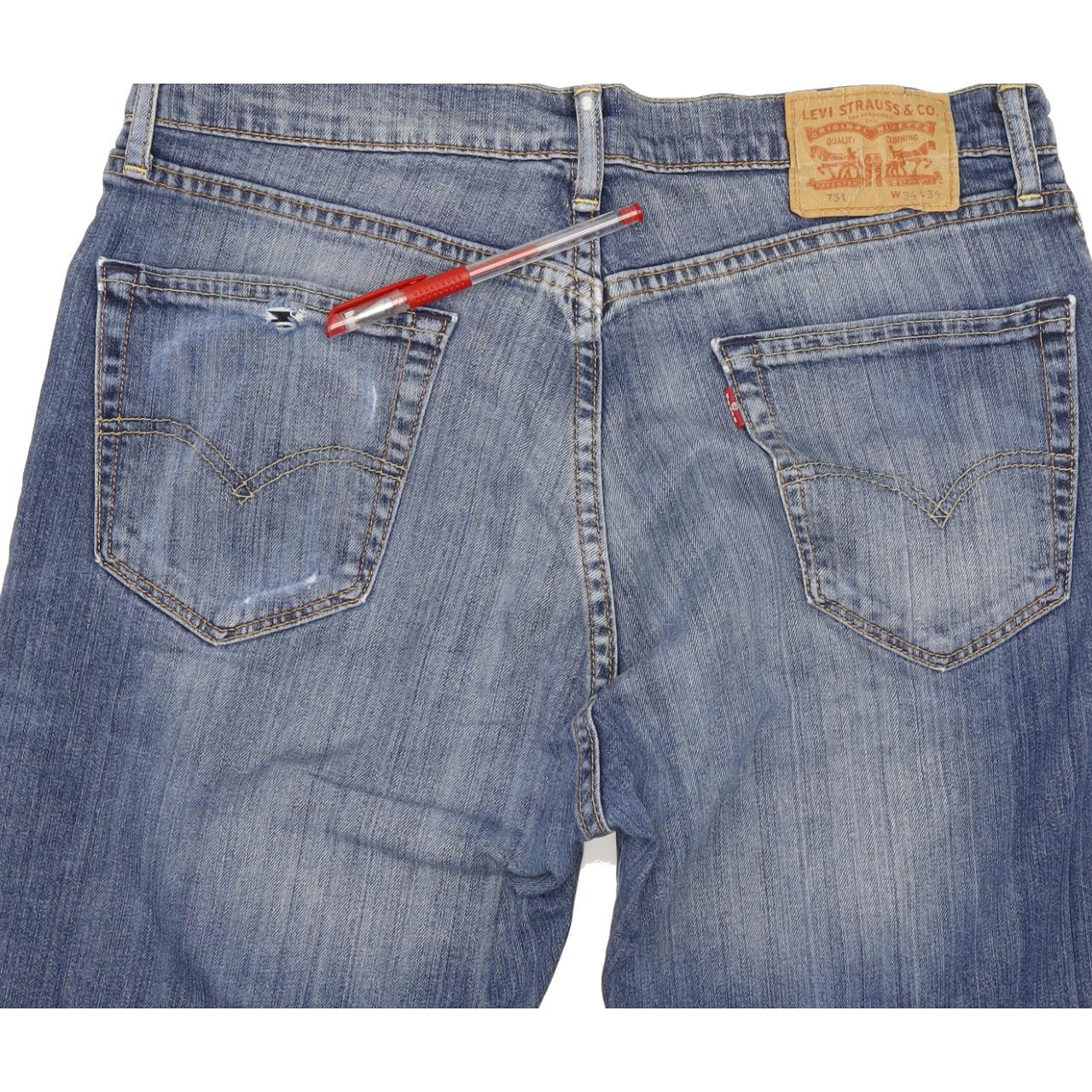 Levi's 751 Men Blue Straight Regular Jeans W34 L33