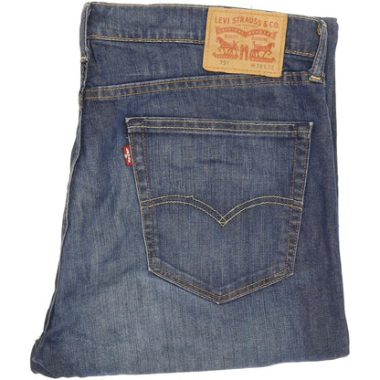 Levi's 751 Men Blue Straight Regular Stretch Jeans W38 L30