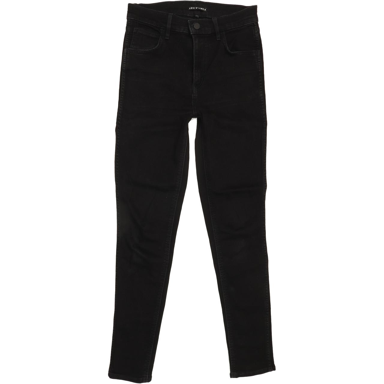 Levi's Line 8 Women Black Skinny Slim Stretch Jeans W26 L29
