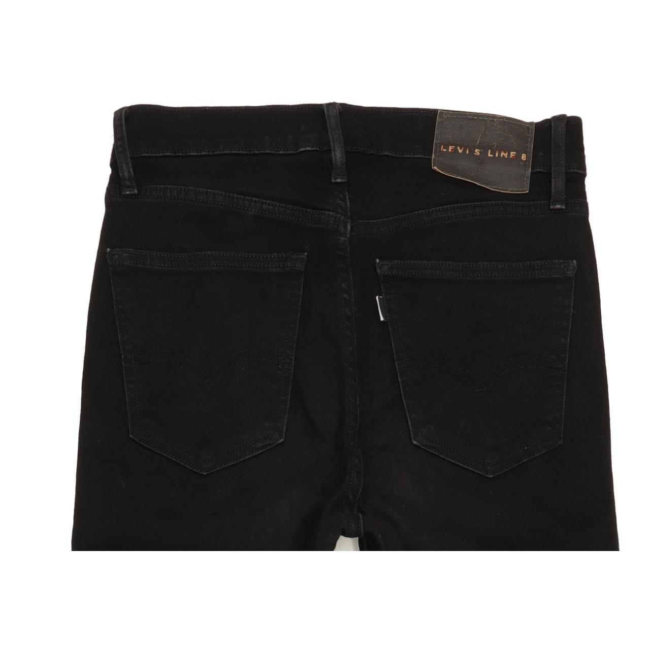 Levi's Line 8 Women Black Skinny Slim Stretch Jeans W26 L29