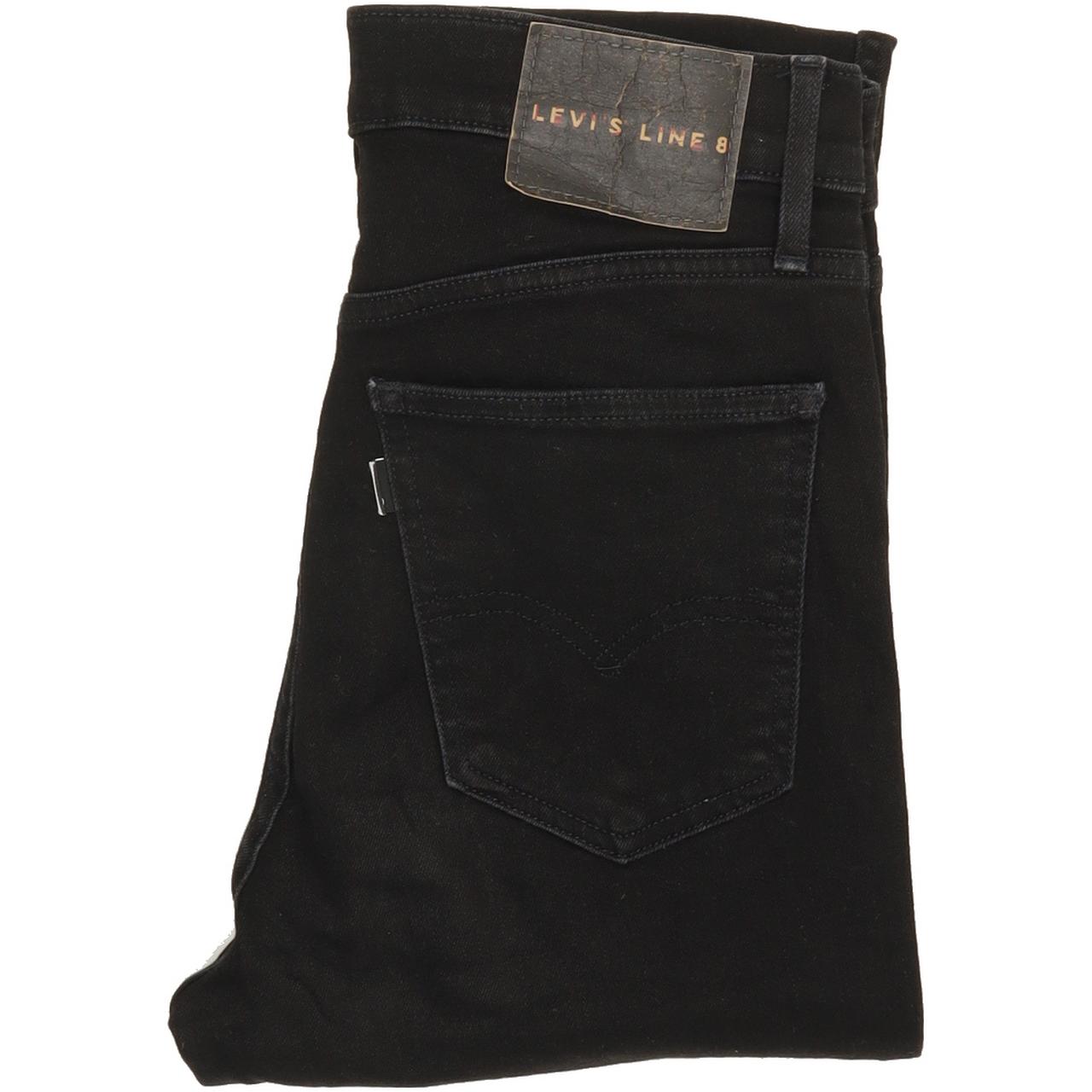 Levi's Line 8 Women Black Skinny Slim Stretch Jeans W26 L29