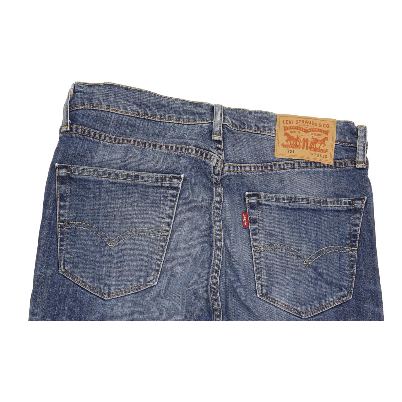 Levi's 751 Men Blue Straight Regular Jeans W33 L29