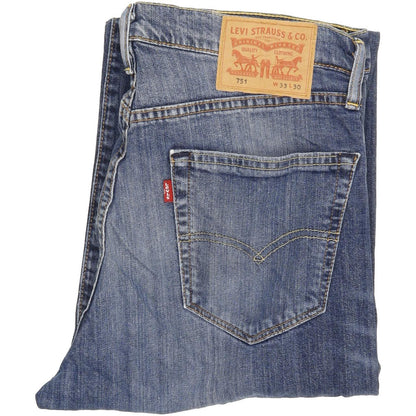 Levi's 751 Men Blue Straight Regular Jeans W33 L29