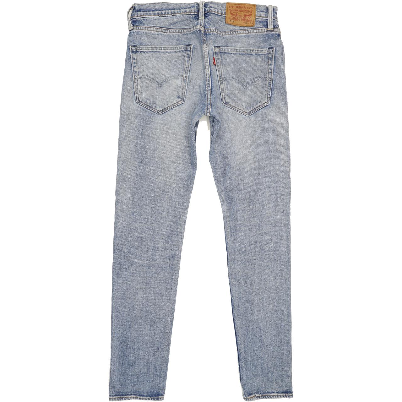 Levi's 512 Men Blue Tapered Slim Stretch Jeans W30 L33