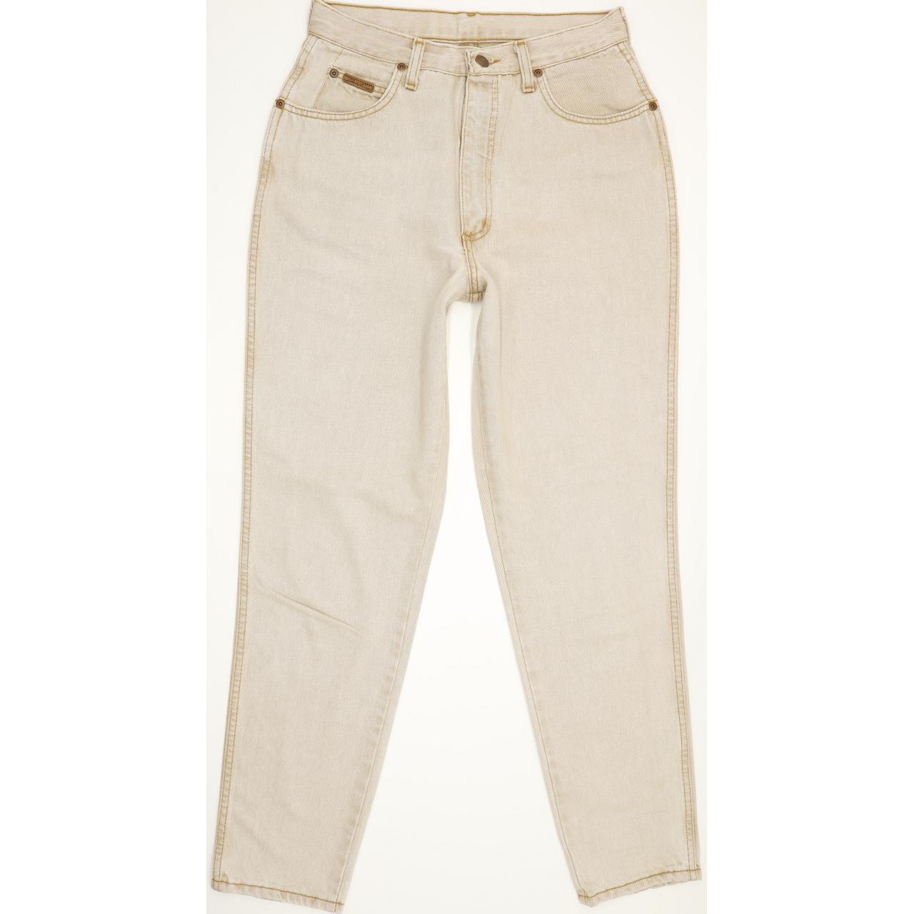 Wrangler Carla Beige Tapered Regular Mom Jeans High Waisted W30 L30
