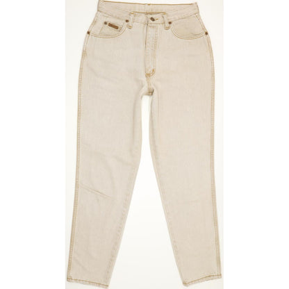Wrangler Carla Beige Tapered Regular Mom Jeans High Waisted W30 L30