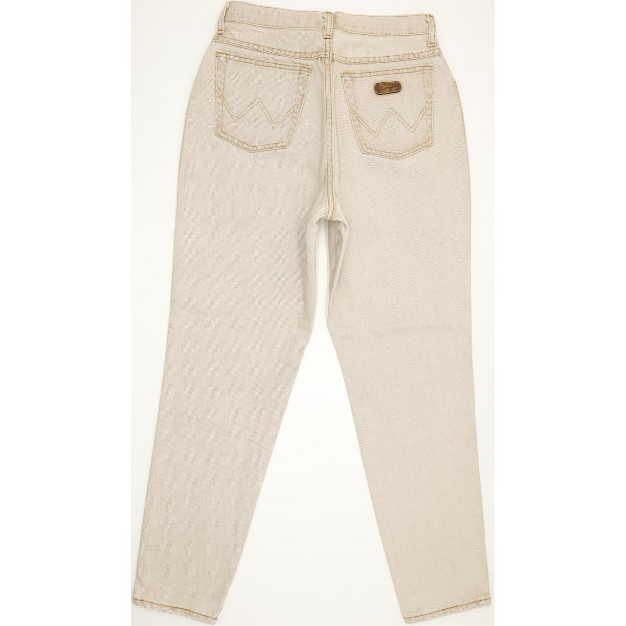 Wrangler Carla Beige Tapered Regular Mom Jeans High Waisted W30 L30