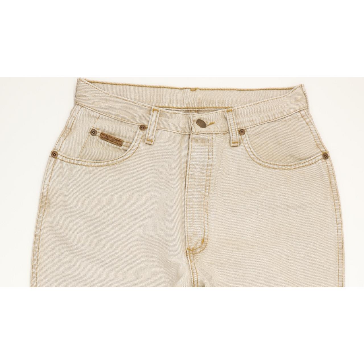 Wrangler Carla Beige Tapered Regular Mom Jeans High Waisted W30 L30