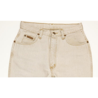 Wrangler Carla Beige Tapered Regular Mom Jeans High Waisted W30 L30