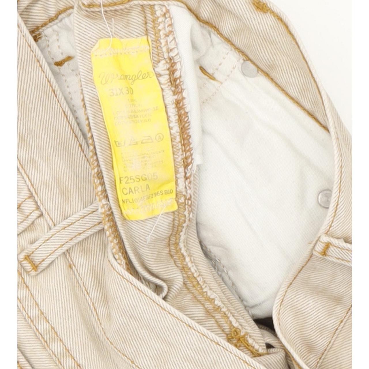 Wrangler Carla Beige Tapered Regular Mom Jeans High Waisted W30 L30