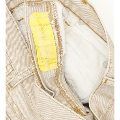 Wrangler Carla Beige Tapered Regular Mom Jeans High Waisted W30 L30