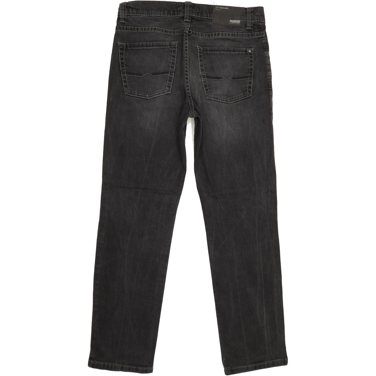 Pioneer Rando Men Charcoal Straight Regular Stretch Jeans W33 L30