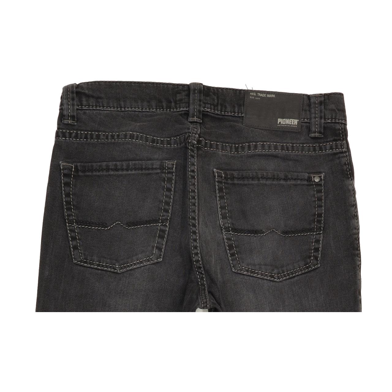 Pioneer Rando Men Charcoal Straight Regular Stretch Jeans W33 L30