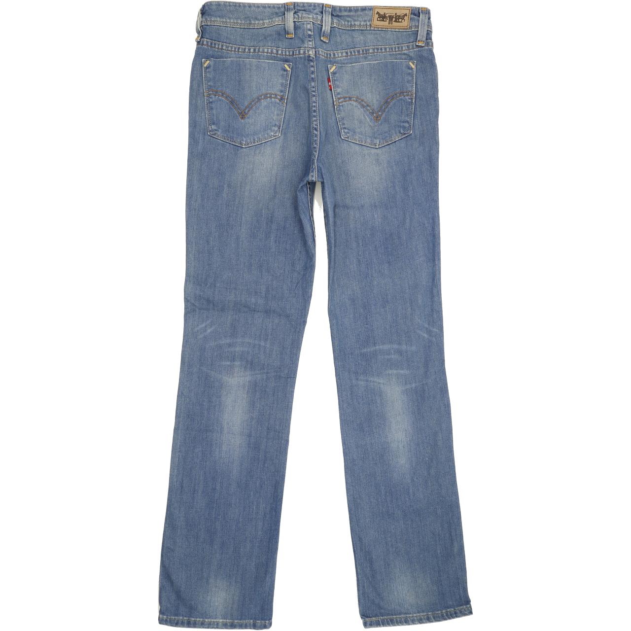 Levi's 627 Women Blue Straight Regular Stretch Jeans W31 L32