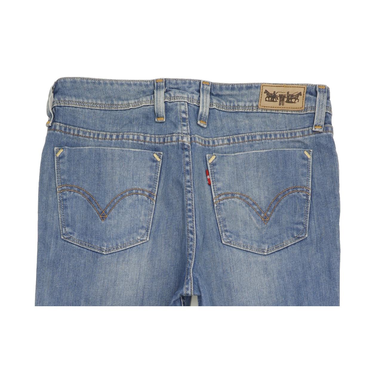 Levi's 627 Women Blue Straight Regular Stretch Jeans W31 L32