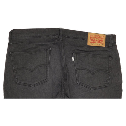 Levi's 511 Men Charcoal Straight Slim Stretch Jeans W37 L31