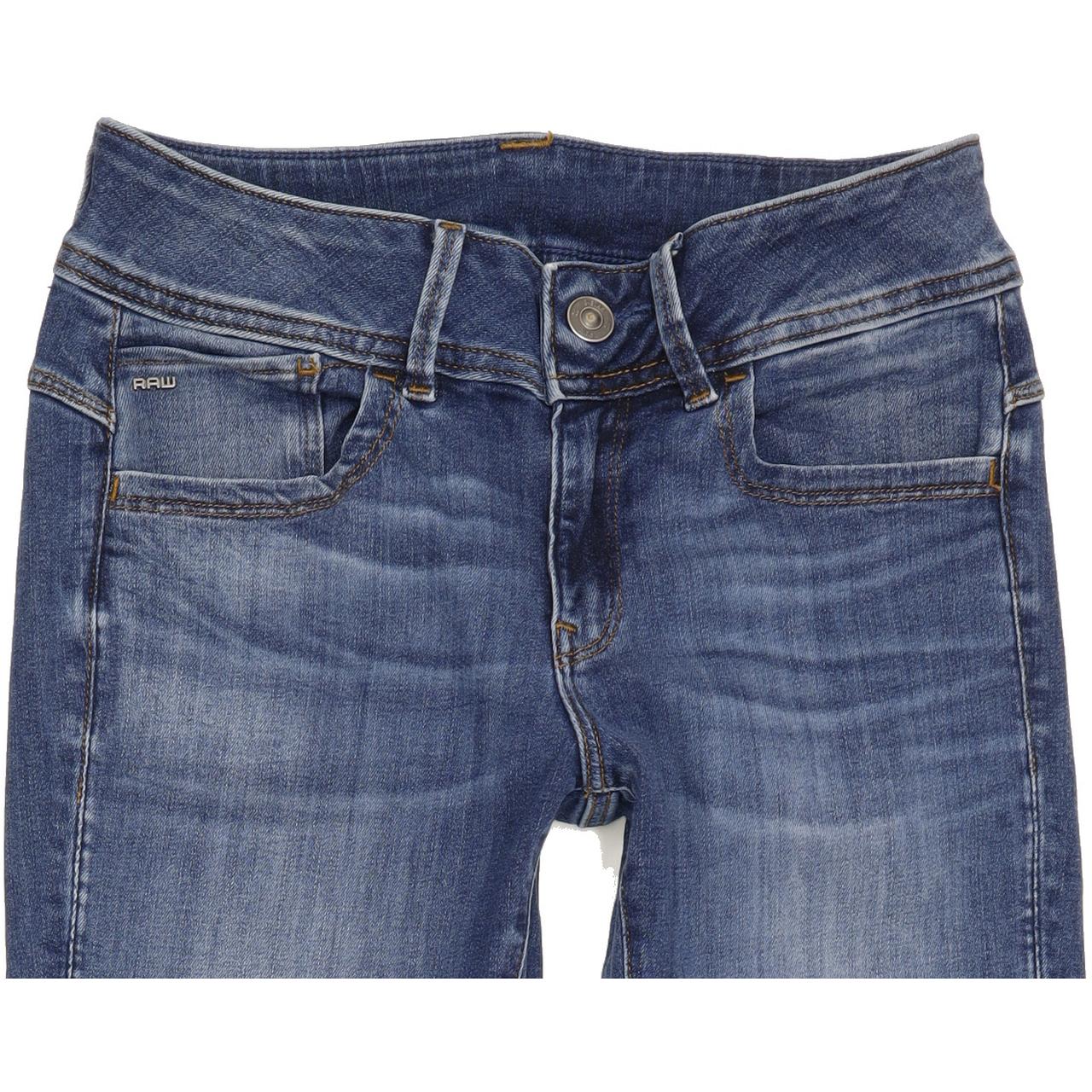 G-Star Lynn Women Blue Skinny Slim Stretch Jeans W29 L32