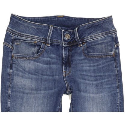 G-Star Lynn Women Blue Skinny Slim Stretch Jeans W29 L32