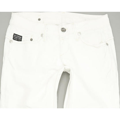 G-Star Midge Women White Skinny Slim Stretch Jeans W29 L32