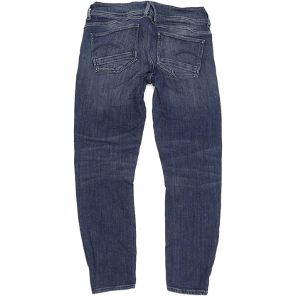 G-Star Lynn-B D-Mid Women Blue Skinny Slim Capri Stretch Jeans W27 L28