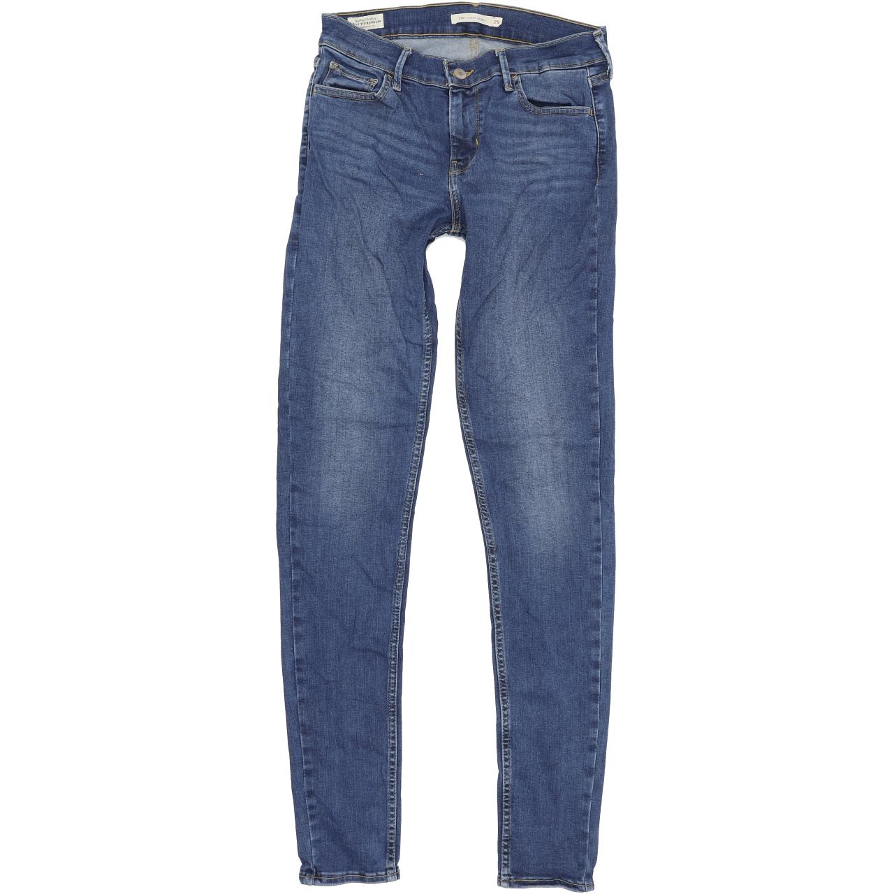 Levi's 710 Super Women Blue Skinny Slim Stretch Jeans W29 L32