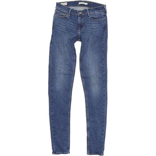Levi's 710 Super Women Blue Skinny Slim Stretch Jeans W29 L32