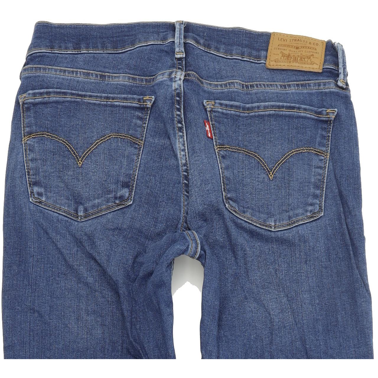 Levi's 710 Super Women Blue Skinny Slim Stretch Jeans W29 L32