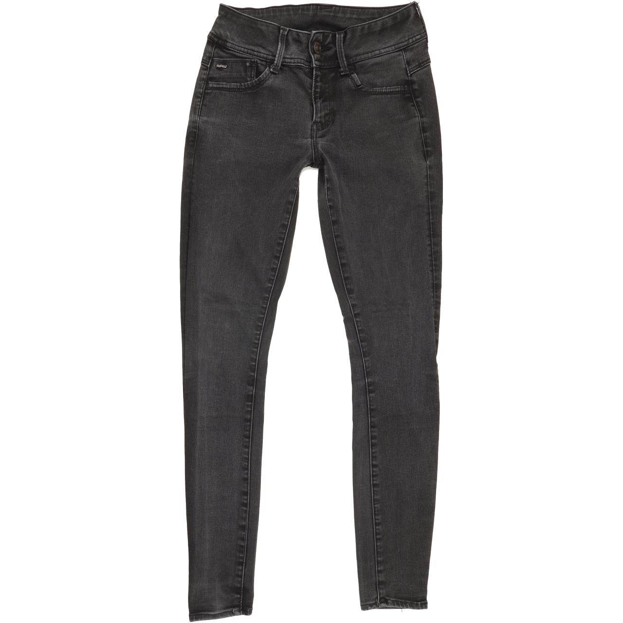 G-Star Lynn Women Charcoal Skinny Slim Stretch Jeans W27 L29