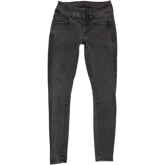 G-Star Lynn Women Charcoal Skinny Slim Stretch Jeans W27 L29