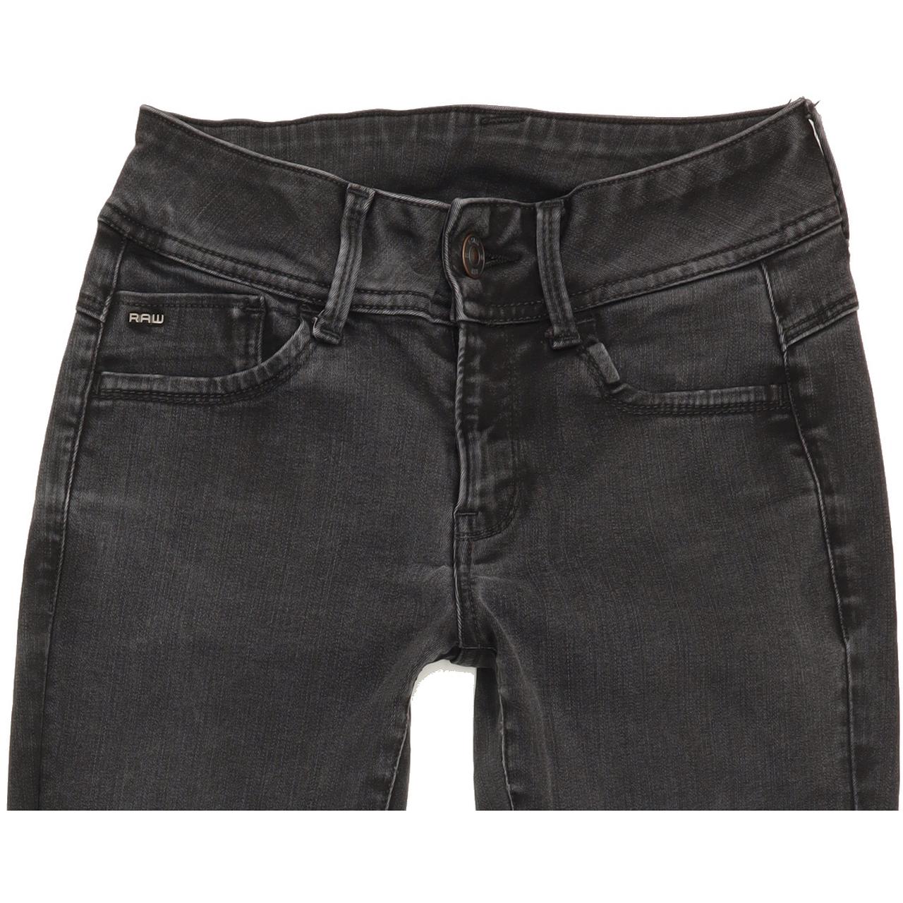 G-Star Lynn Women Charcoal Skinny Slim Stretch Jeans W27 L29
