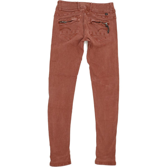 G-Star Burgundy Midge Cody Women Skinny Slim Stretch Jeans W27 L31