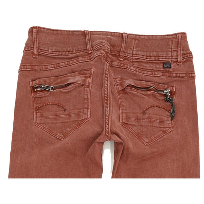 G-Star Burgundy Midge Cody Women Skinny Slim Stretch Jeans W27 L31