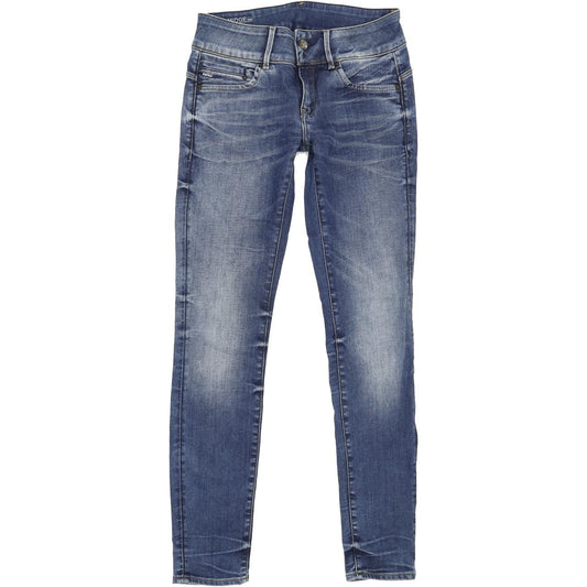 G-Star Midge Cody Women Blue Skinny Slim Stretch Jeans W27 L30