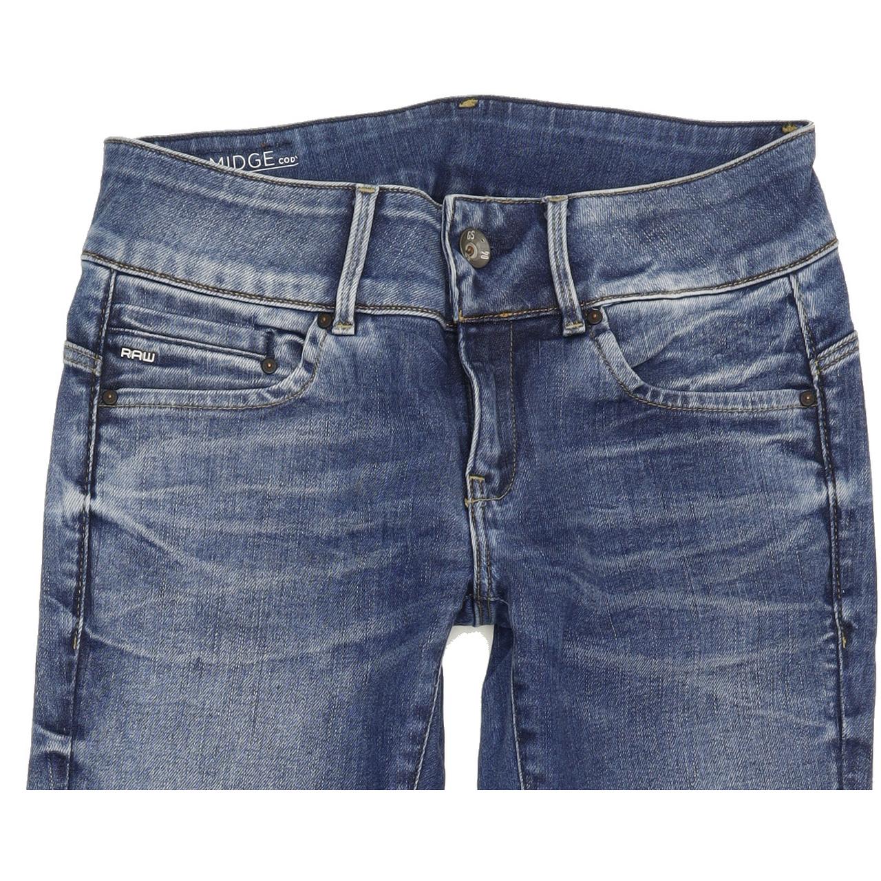G-Star Midge Cody Women Blue Skinny Slim Stretch Jeans W27 L30