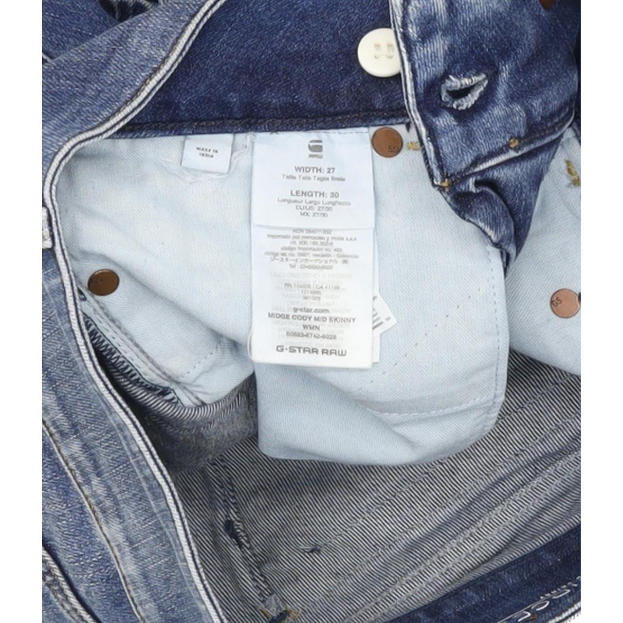 G-Star Midge Cody Women Blue Skinny Slim Stretch Jeans W27 L30