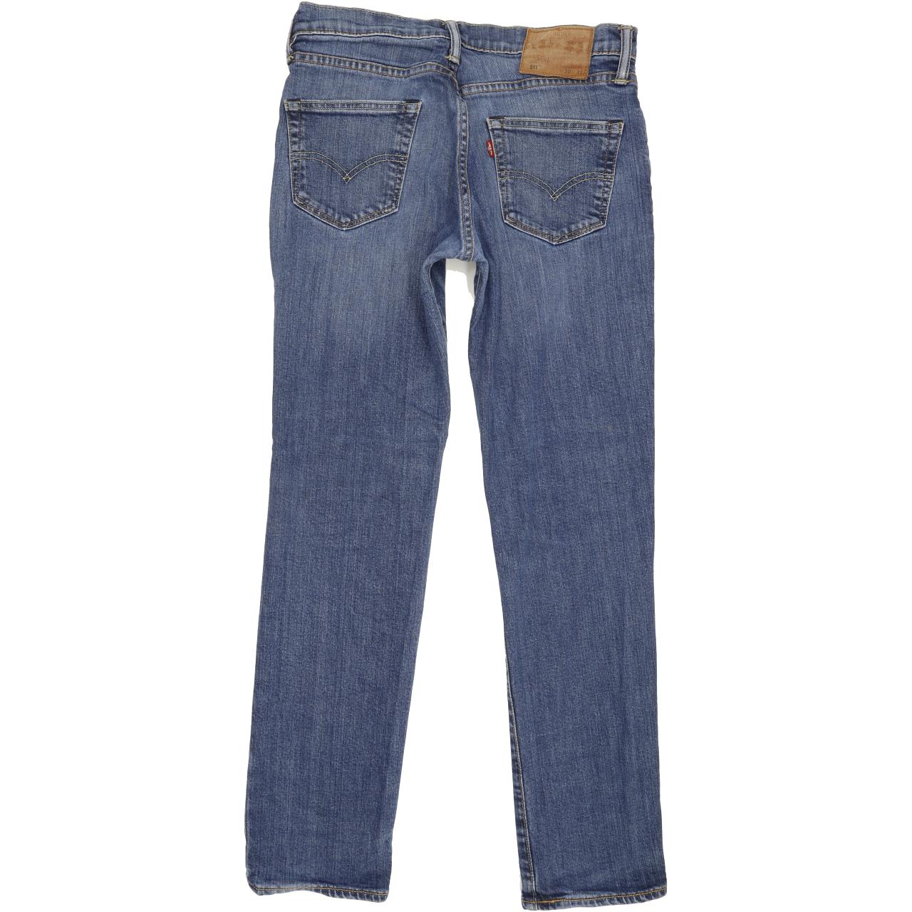 Levi's 511 Men Blue Straight Slim Jeans W30 L31