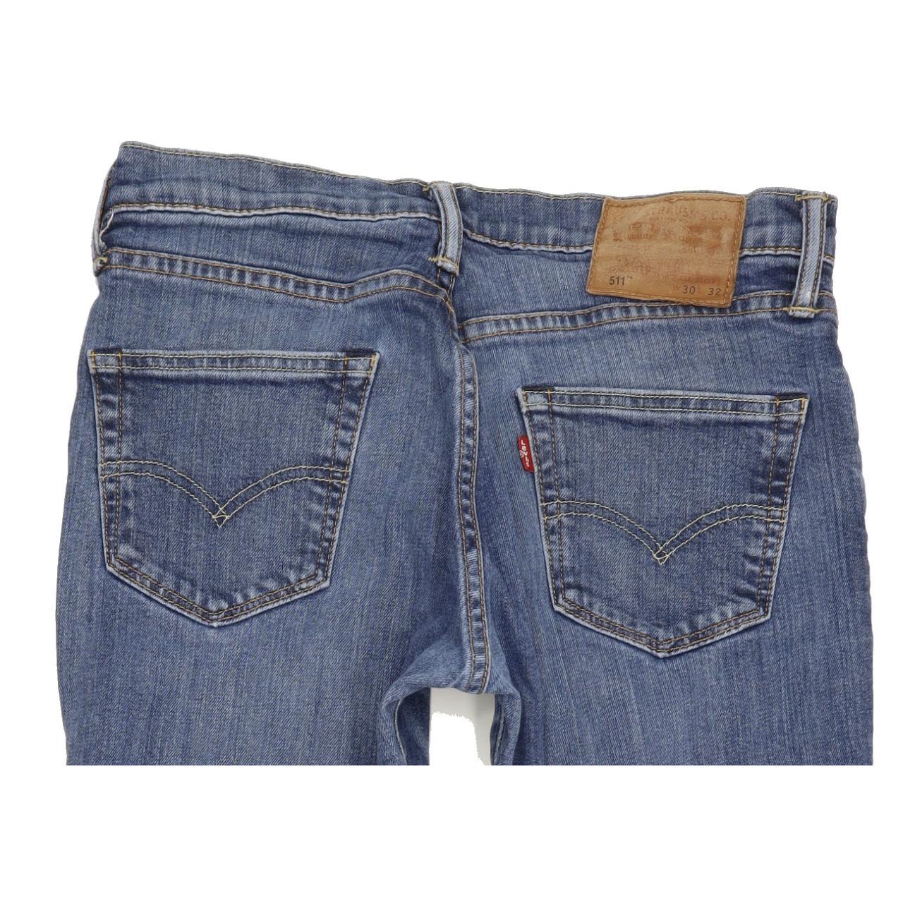 Levi's 511 Men Blue Straight Slim Jeans W30 L31
