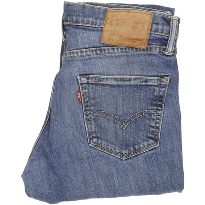 Levi's 511 Men Blue Straight Slim Jeans W30 L31