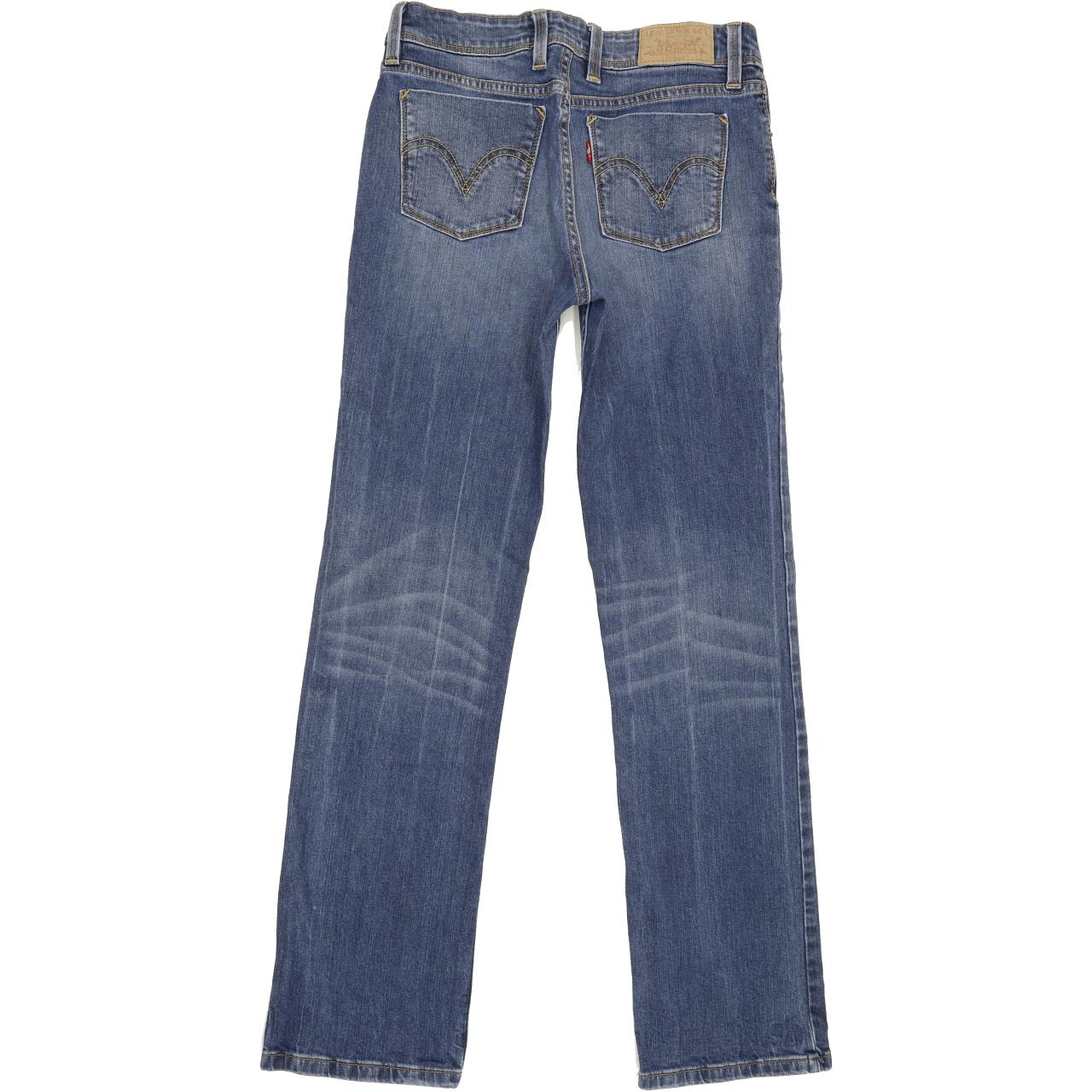 Levi's 627 Women Blue Straight Regular Stretch Jeans W28 L31