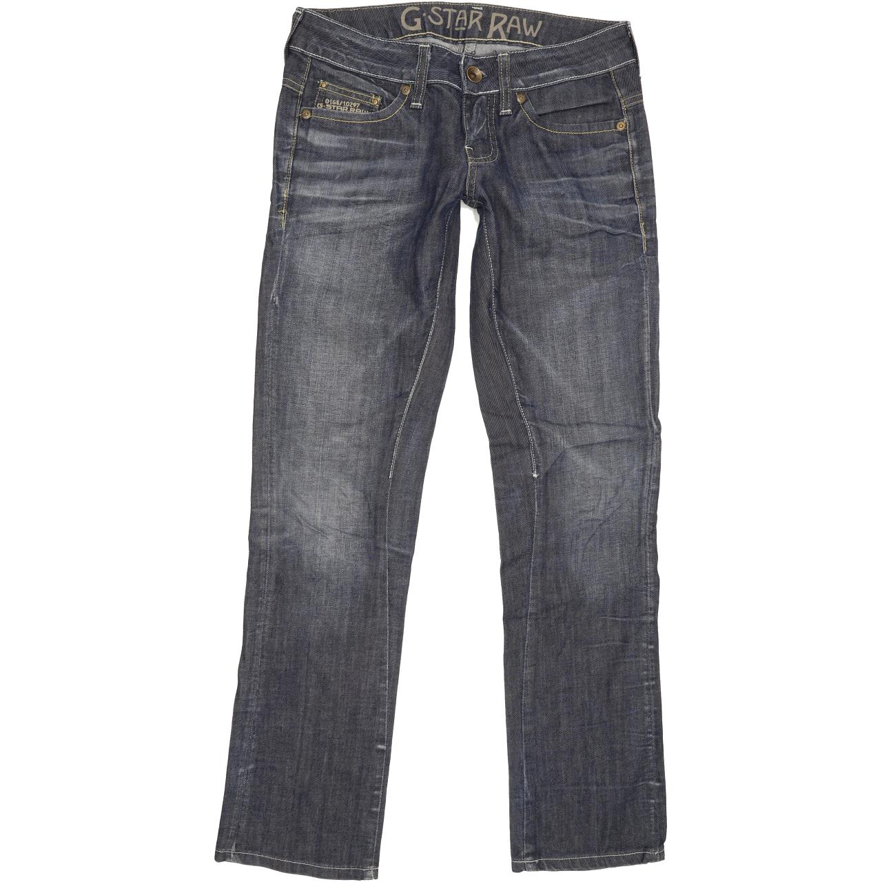 G-Star Reese Women Blue Straight Slim Stretch Jeans W27 L30