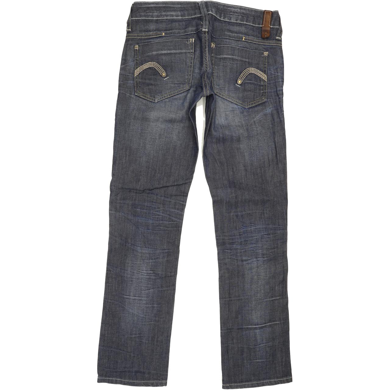 G-Star Reese Women Blue Straight Slim Stretch Jeans W27 L30