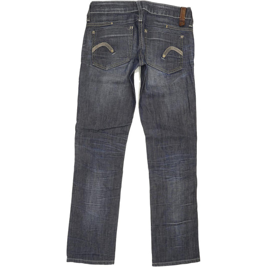 G-Star Reese Women Blue Straight Slim Stretch Jeans W27 L30