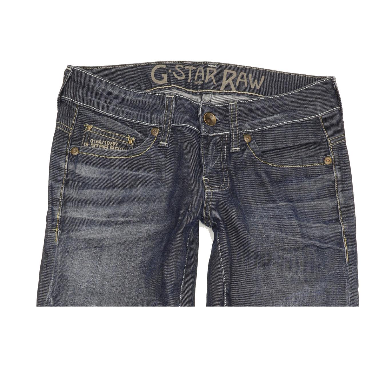 G-Star Reese Women Blue Straight Slim Stretch Jeans W27 L30